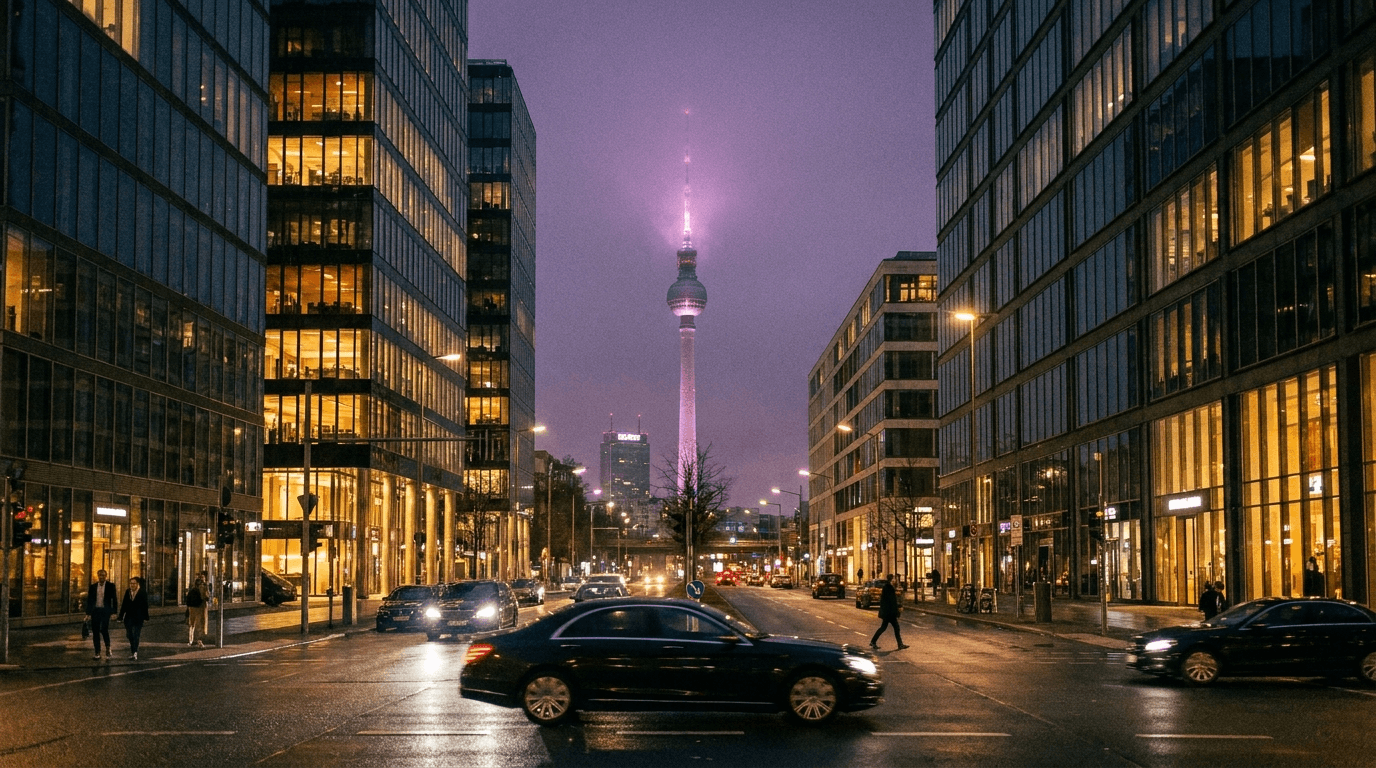 Berlin at night